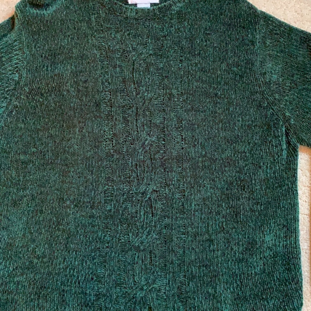 Croft & barrow women’s green sweater size XL - Picture 4 of 5